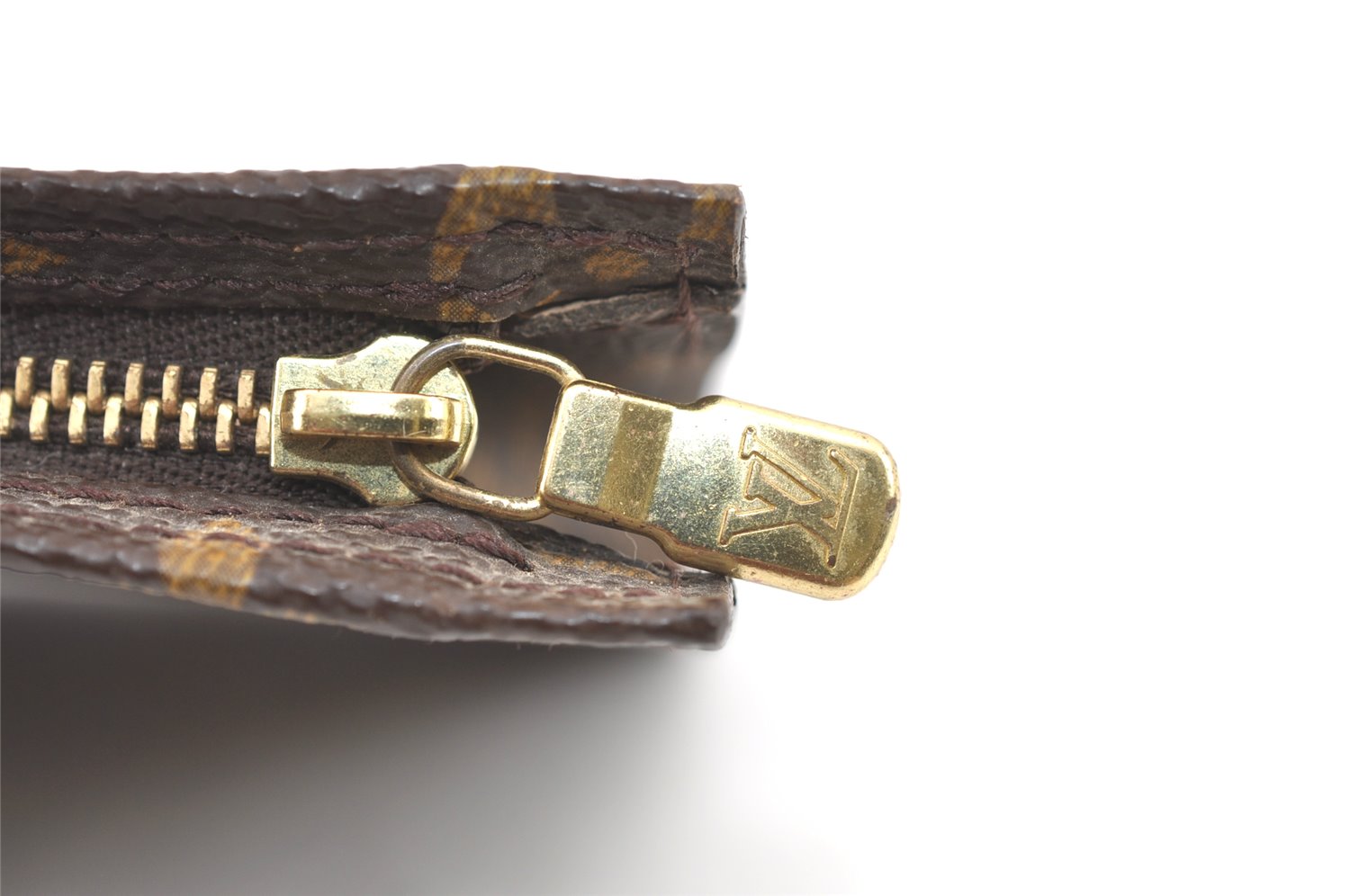 Authentic Louis Vuitton Monogram Pouch For Bucket PM LV 0762K