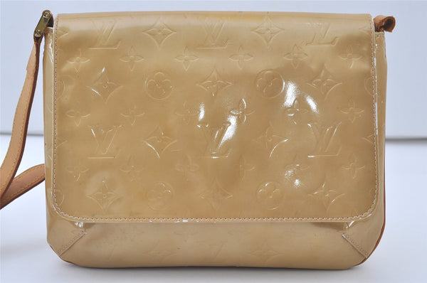 Auth Louis Vuitton Vernis Thompson Street Shoulder Bag Yellow M91008 Junk 0763J