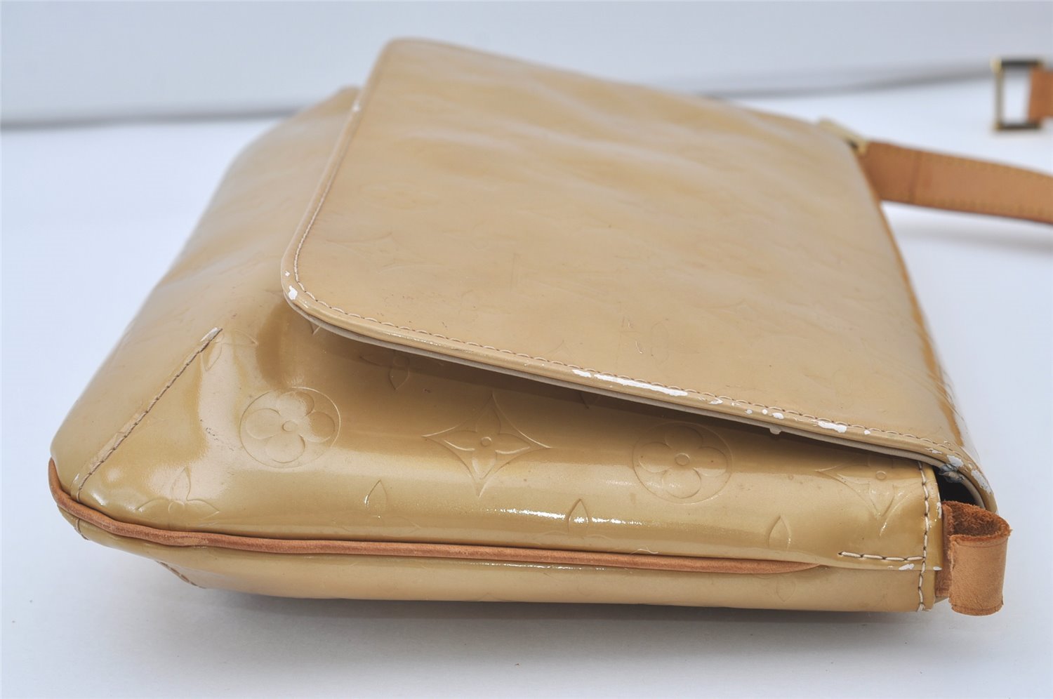 Auth Louis Vuitton Vernis Thompson Street Shoulder Bag Yellow M91008 Junk 0763J