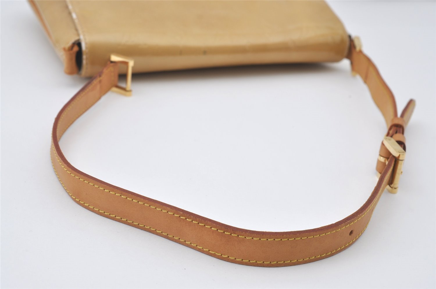 Auth Louis Vuitton Vernis Thompson Street Shoulder Bag Yellow M91008 Junk 0763J