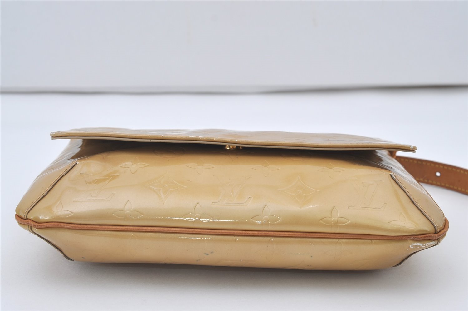 Auth Louis Vuitton Vernis Thompson Street Shoulder Bag Yellow M91008 Junk 0763J