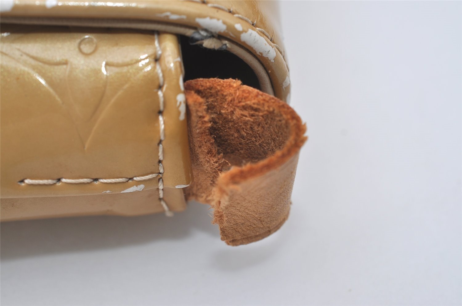 Auth Louis Vuitton Vernis Thompson Street Shoulder Bag Yellow M91008 Junk 0763J