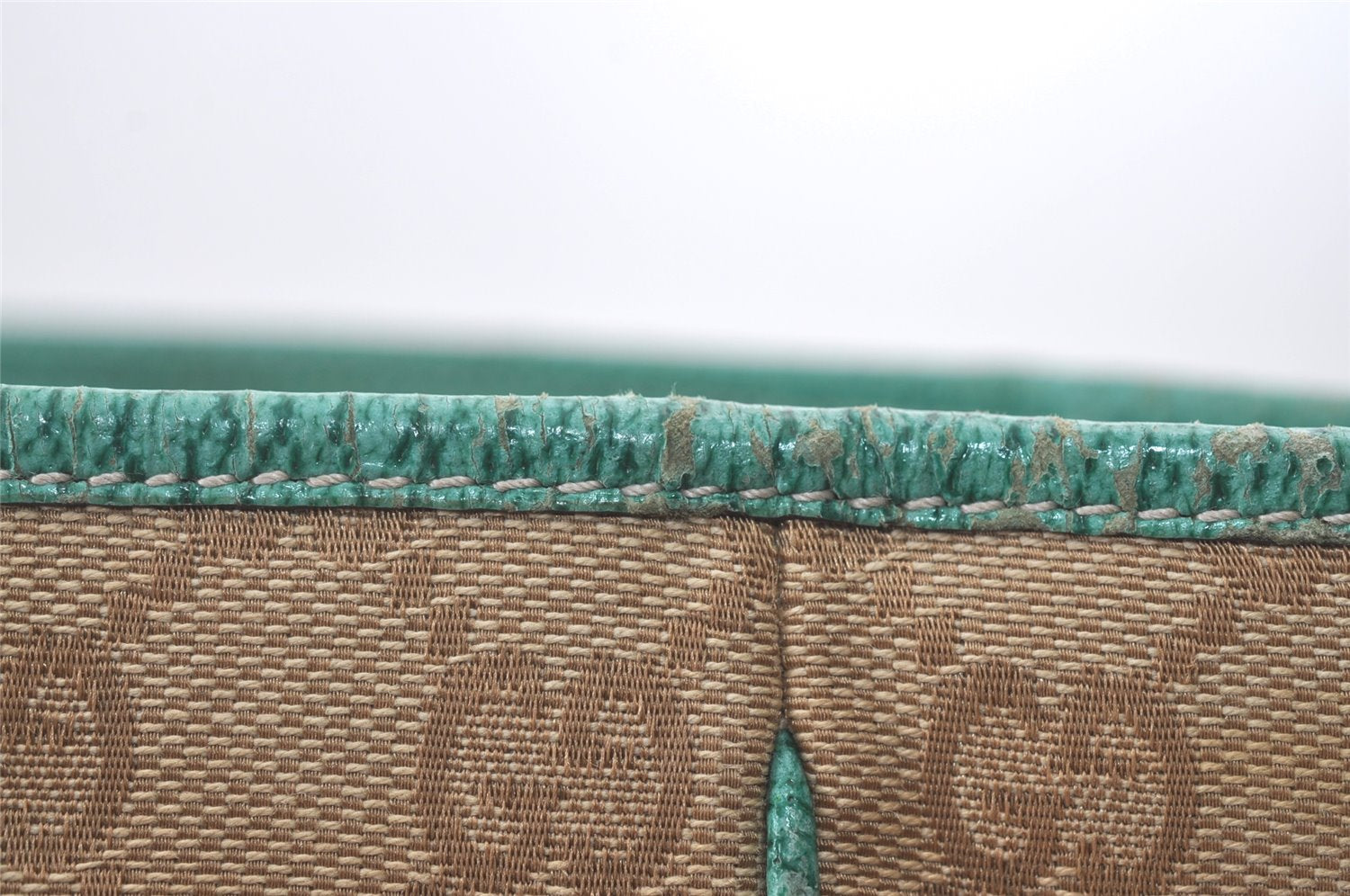 Authentic GUCCI Shoulder Tote Bag GG Canvas Leather 113017 Beige Blue 0763K