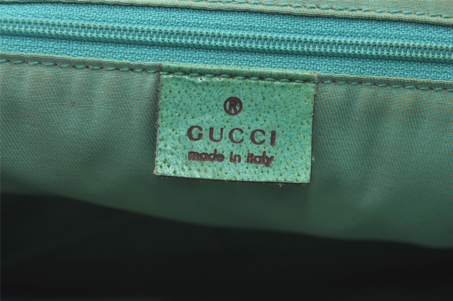 Authentic GUCCI Shoulder Tote Bag GG Canvas Leather 113017 Beige Blue 0763K