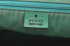 Authentic GUCCI Shoulder Tote Bag GG Canvas Leather 113017 Beige Blue 0763K