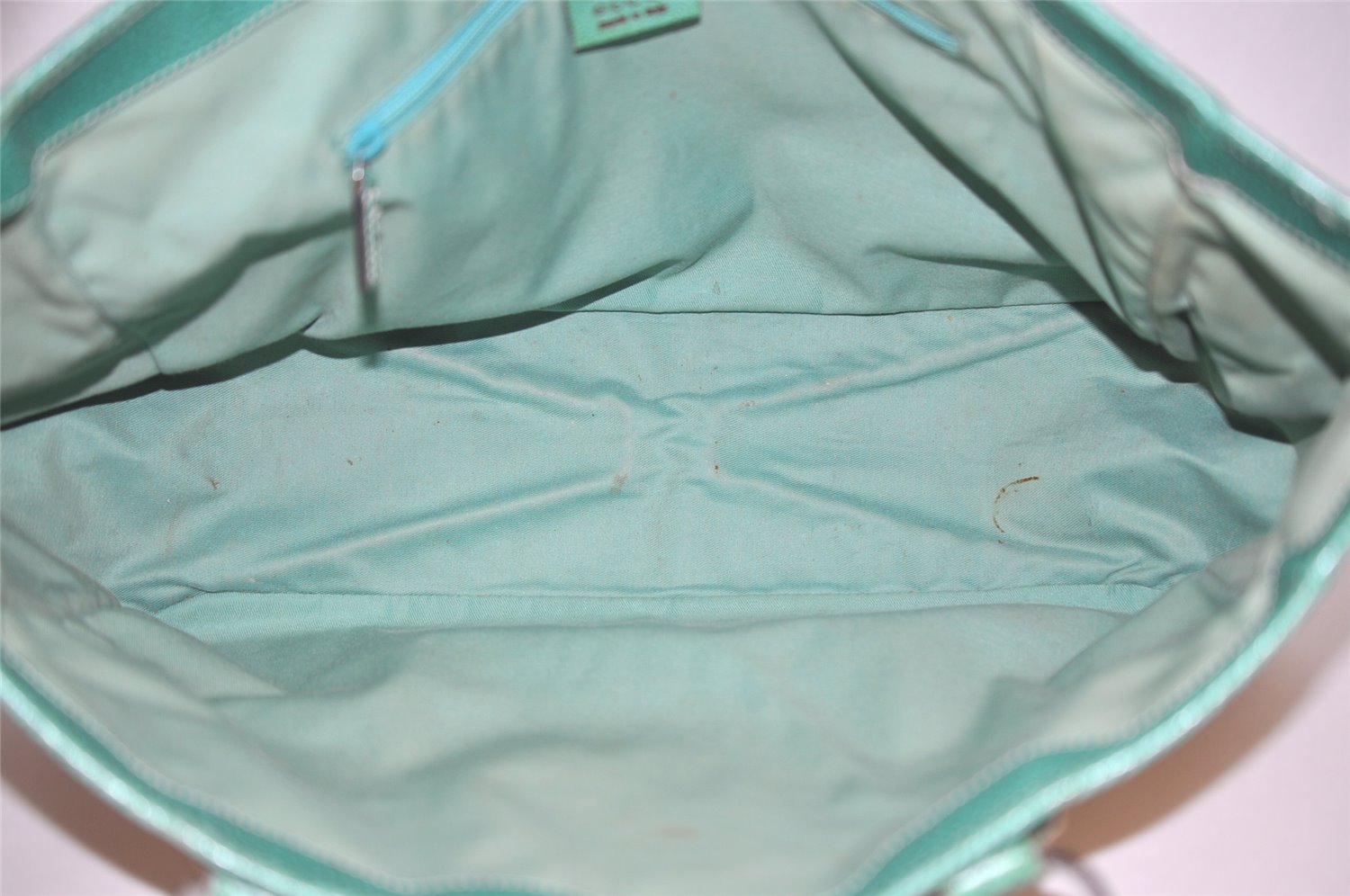 Authentic GUCCI Shoulder Tote Bag GG Canvas Leather 113017 Beige Blue 0763K