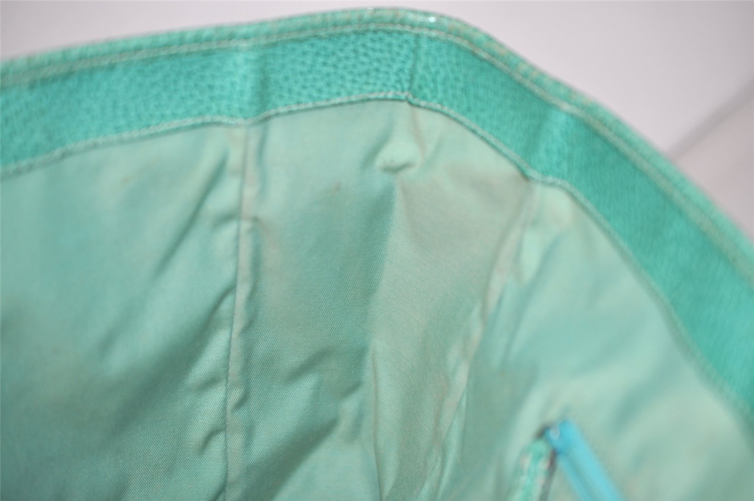 Authentic GUCCI Shoulder Tote Bag GG Canvas Leather 113017 Beige Blue 0763K