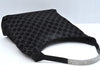 Authentic GUCCI Shoulder Bag GG Suede Leather 0013297 Black Junk 0764J