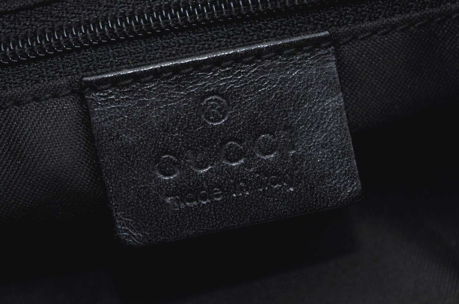 Authentic GUCCI Shoulder Bag GG Suede Leather 0013297 Black Junk 0764J