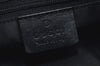 Authentic GUCCI Shoulder Bag GG Suede Leather 0013297 Black Junk 0764J