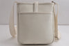 Authentic BURBERRY Vintage Leather Shoulder Cross Body Bag Purse White 0764K