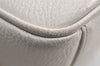 Authentic BURBERRY Vintage Leather Shoulder Cross Body Bag Purse White 0764K