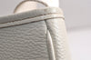 Authentic BURBERRY Vintage Leather Shoulder Cross Body Bag Purse White 0764K