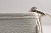 Authentic BURBERRY Vintage Leather Shoulder Cross Body Bag Purse White 0764K