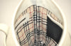 Authentic BURBERRY Vintage Leather Shoulder Cross Body Bag Purse White 0764K