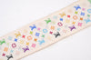 Authentic Louis Vuitton Monogram Multicolor Bandeau Scarf White M71991 LV 0765I