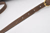 Authentic GUCCI Web Sherry Line Shoulder Cross Bag GG PVC Leather Brown 0765J