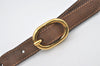 Authentic GUCCI Web Sherry Line Shoulder Cross Bag GG PVC Leather Brown 0765J