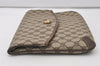 Authentic GUCCI Vintage Clutch Hand Bag Purse GG PVC Leather Brown Junk 0766J