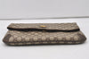 Authentic GUCCI Vintage Clutch Hand Bag Purse GG PVC Leather Brown Junk 0766J