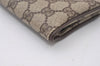Authentic GUCCI Vintage Clutch Hand Bag Purse GG PVC Leather Brown Junk 0766J