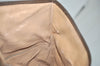 Authentic GUCCI Vintage Clutch Hand Bag Purse GG PVC Leather Brown Junk 0766J