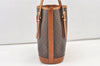 Authentic CELINE Macadam Blason Shoulder Hand Bag Purse PVC Leather Brown 0767K