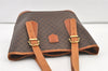Authentic CELINE Macadam Blason Shoulder Hand Bag Purse PVC Leather Brown 0767K