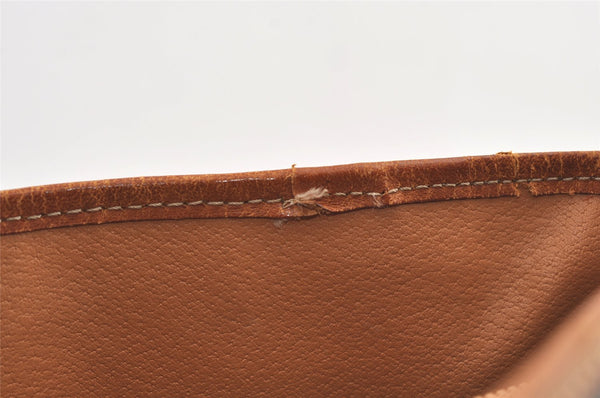 Authentic CELINE Macadam Blason Shoulder Hand Bag Purse PVC Leather Brown 0767K