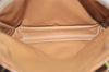 Authentic CELINE Macadam Blason Shoulder Hand Bag Purse PVC Leather Brown 0767K