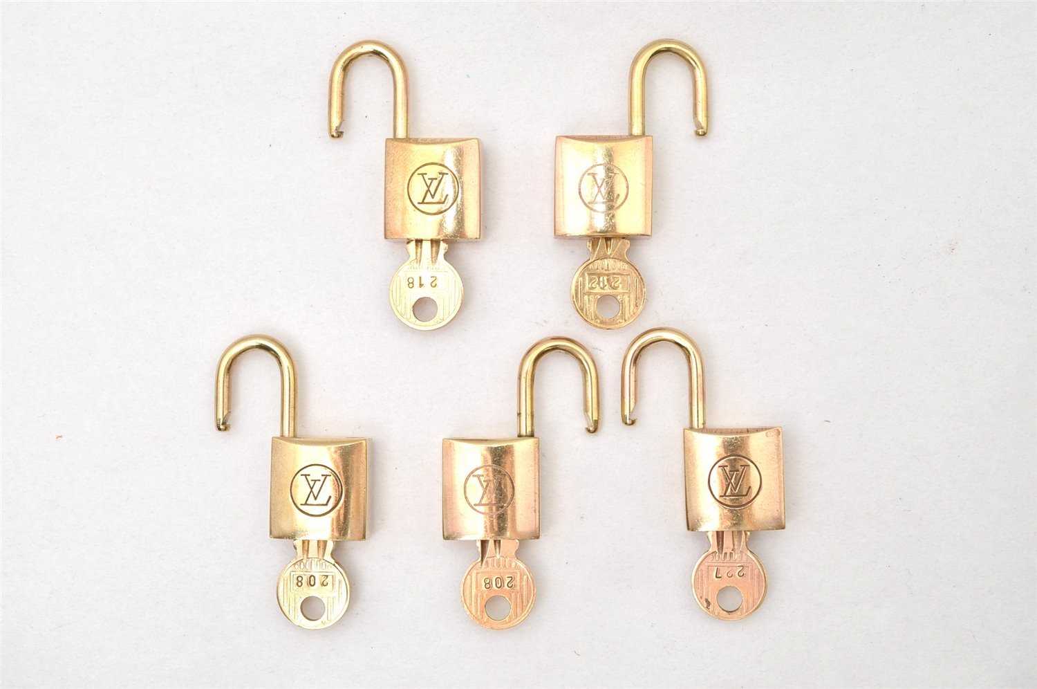 Authentic Louis Vuitton Padlock and Key 10Set Old Model LV 0767L