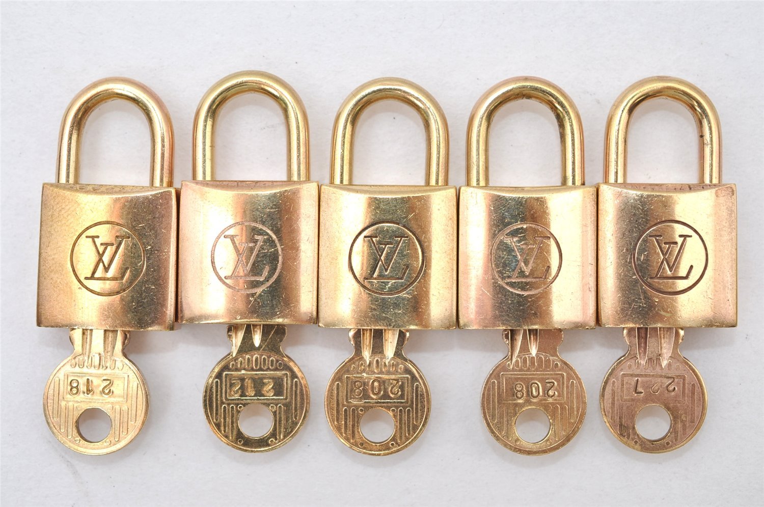 Authentic Louis Vuitton Padlock and Key 10Set Old Model LV 0767L