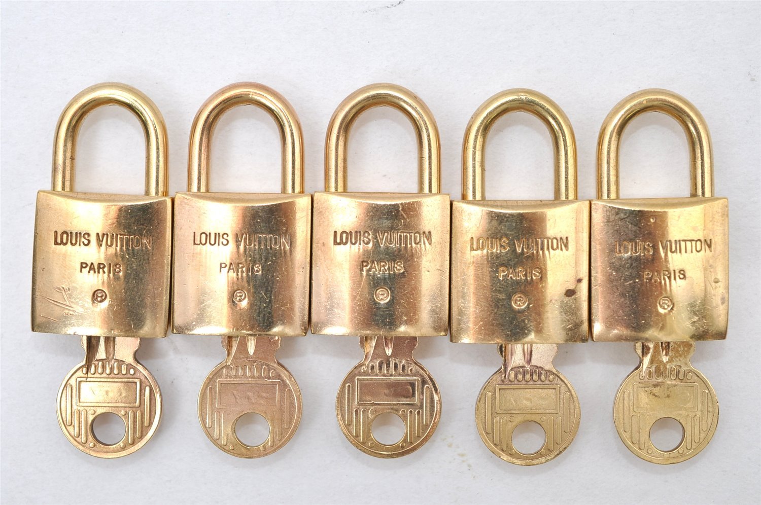 Authentic Louis Vuitton Padlock and Key 10Set Old Model LV 0767L