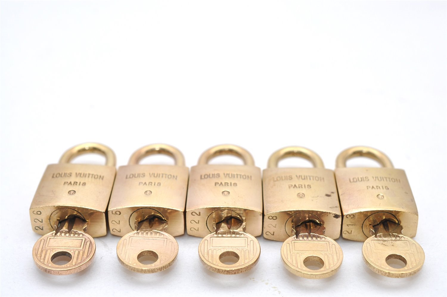 Authentic Louis Vuitton Padlock and Key 10Set Old Model LV 0767L