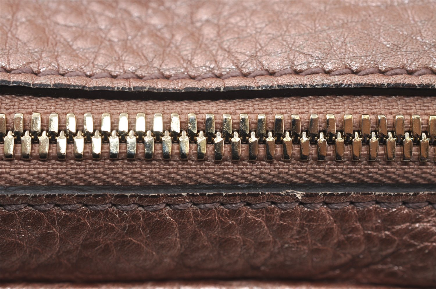 Authentic GUCCI SOHO Tassel Chain Shoulder Hand Bag GG Leather 308983 Pink 0768J