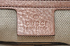 Authentic GUCCI SOHO Tassel Chain Shoulder Hand Bag GG Leather 308983 Pink 0768J
