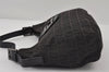 Authentic FENDI Zucchino Hand Shoulder Bag Purse Canvas Leather Brown 0771J