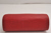 Authentic Louis Vuitton Epi Dauphine Cosmetic Pouch Red M48447 LV Junk 0771K