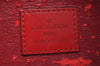 Authentic Louis Vuitton Epi Dauphine Cosmetic Pouch Red M48447 LV Junk 0771K