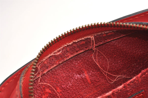 Authentic Louis Vuitton Epi Dauphine Cosmetic Pouch Red M48447 LV Junk 0771K