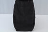 Authentic CHANEL New Travel Line Shoulder Tote Bag Nylon Leather Black 0772J