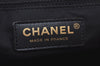 Authentic CHANEL New Travel Line Shoulder Tote Bag Nylon Leather Black 0772J