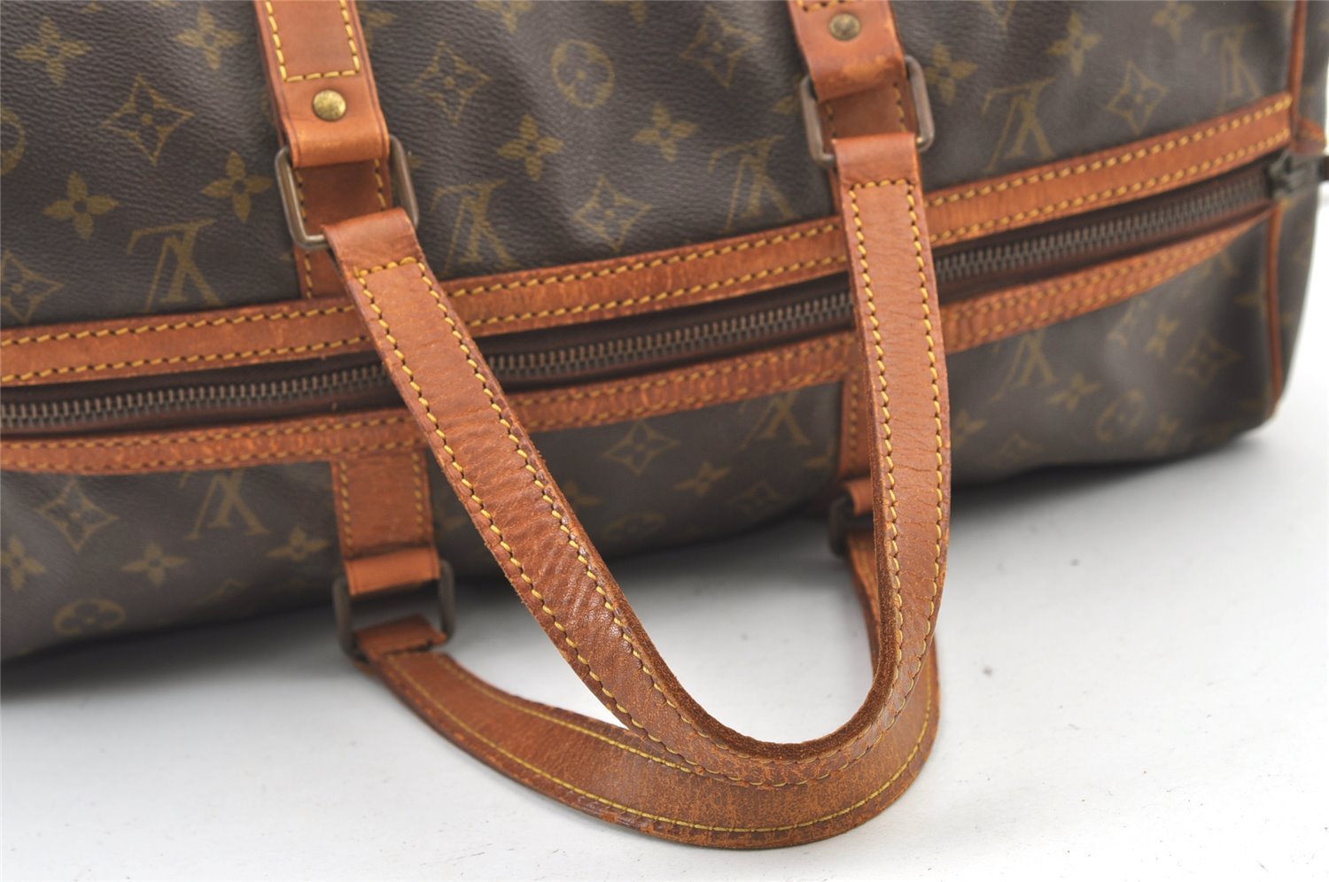 Authentic Louis Vuitton Monogram Sac Souple 45 Boston Bag Old Model Junk 0772K