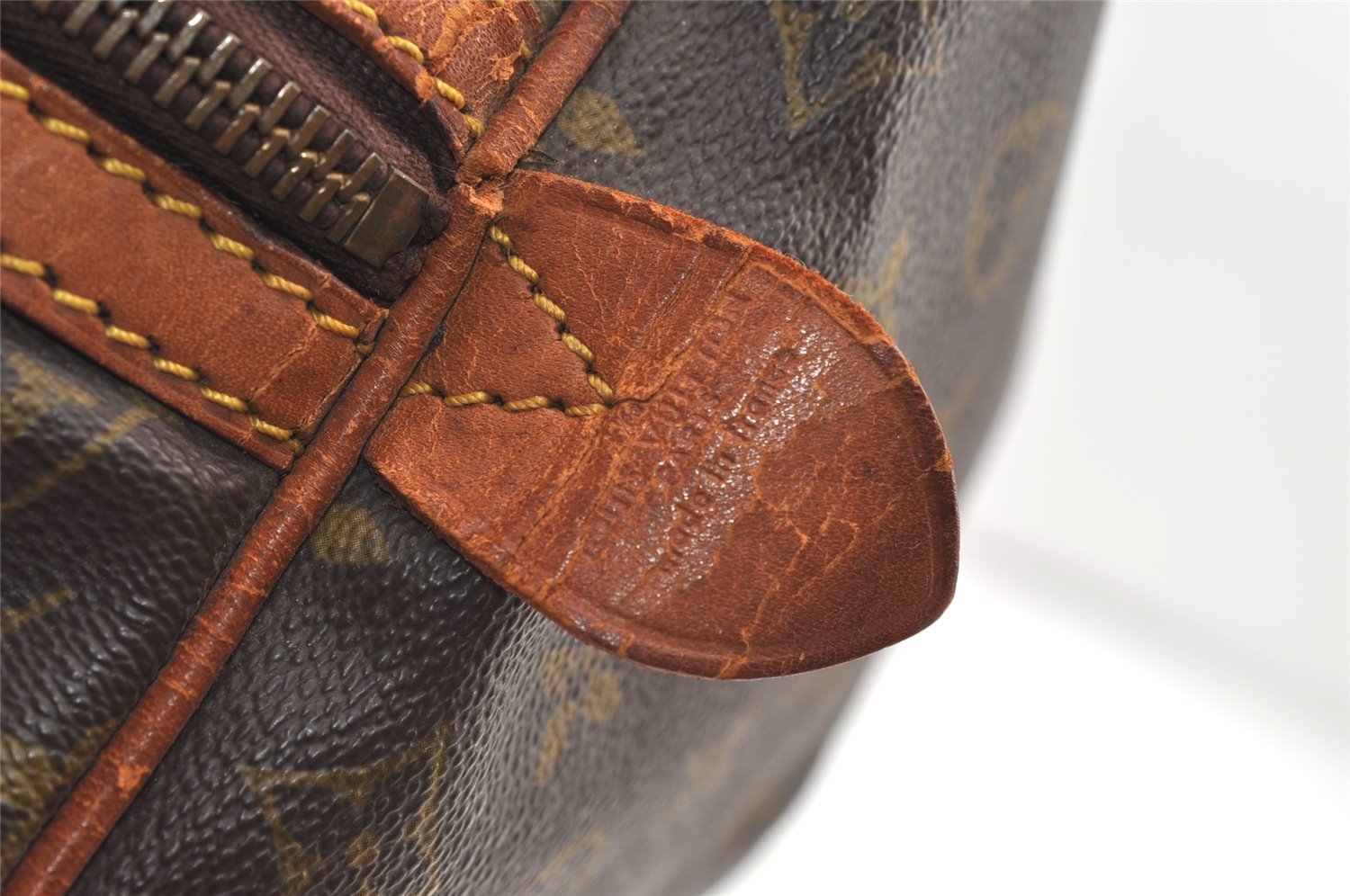 Authentic Louis Vuitton Monogram Sac Souple 45 Boston Bag Old Model Junk 0772K