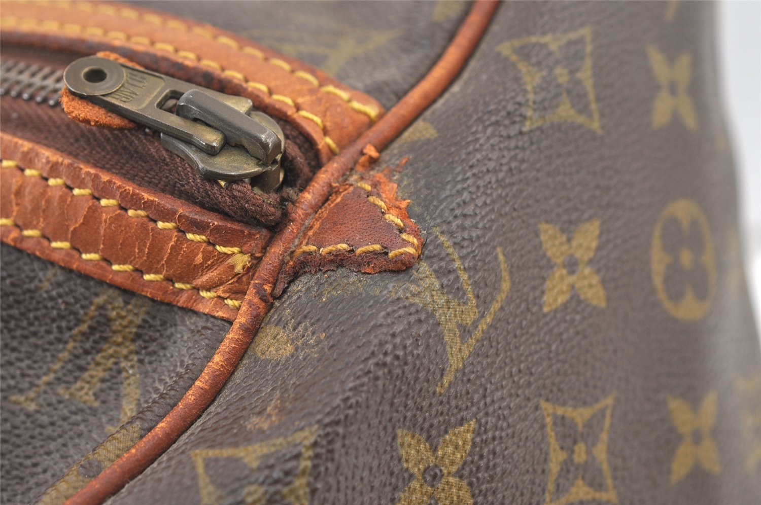 Authentic Louis Vuitton Monogram Sac Souple 45 Boston Bag Old Model Junk 0772K