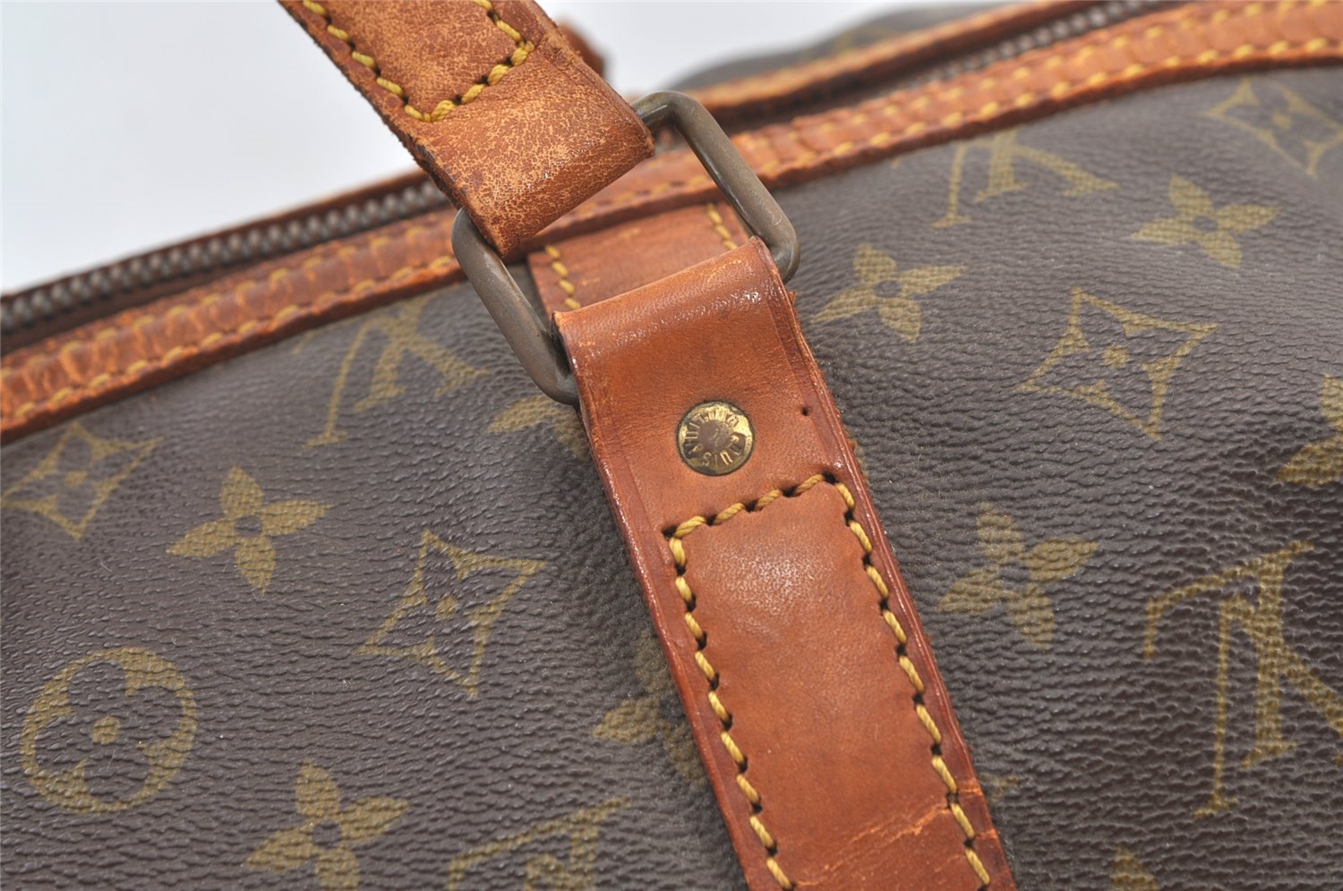 Authentic Louis Vuitton Monogram Sac Souple 45 Boston Bag Old Model Junk 0772K