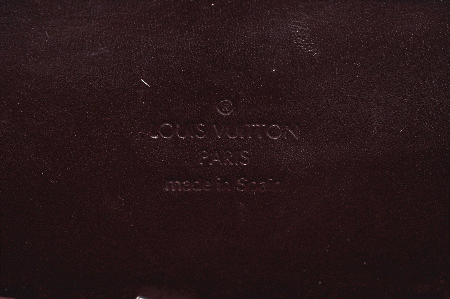 Authentic Louis Vuitton Damier Vernis Ange Hand Bag Purse M92105 Bordeaux 0773I