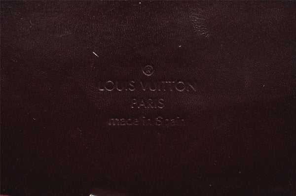 Authentic Louis Vuitton Damier Vernis Ange Hand Bag Purse M92105 Bordeaux 0773I