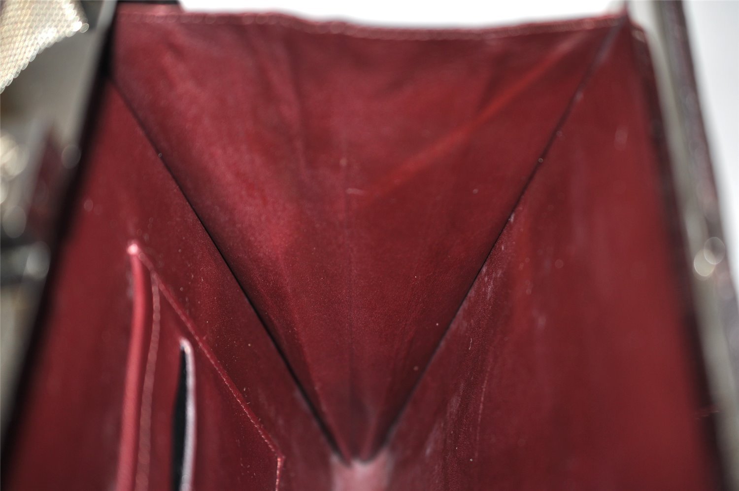 Authentic Louis Vuitton Damier Vernis Ange Hand Bag Purse M92105 Bordeaux 0773I