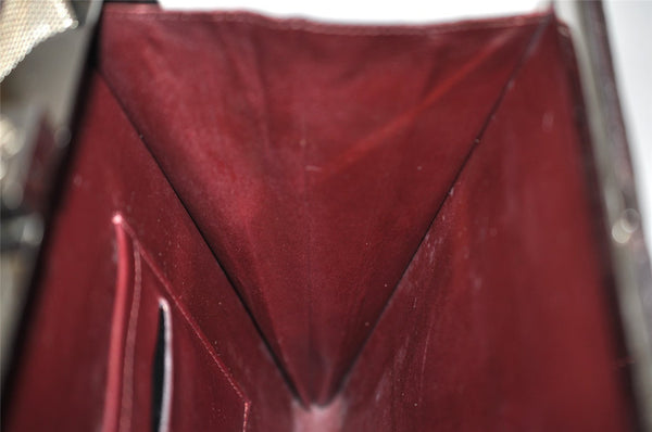 Authentic Louis Vuitton Damier Vernis Ange Hand Bag Purse M92105 Bordeaux 0773I